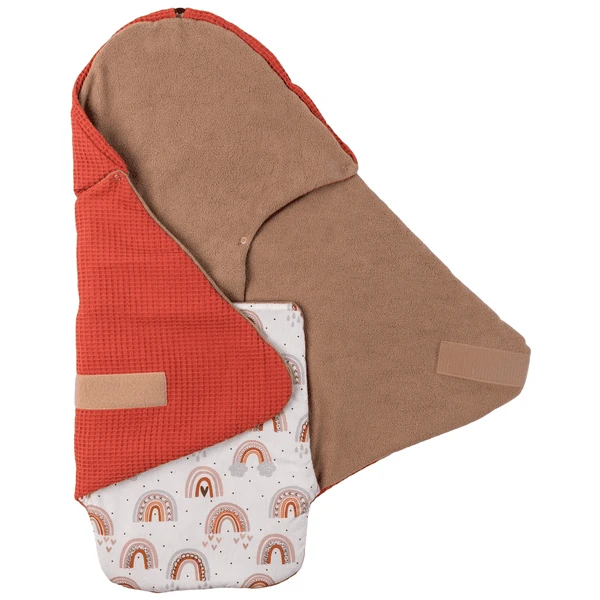 Ullenboom Coperta Waffle Piqué Rust Rainbow 98 X 98 Cm 4 Ullenboom Coperta Waffle Piqué Rust Rainbow 98 X 98 Cm - immagine 2