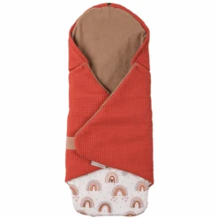 Ullenboom Coperta Waffle Piqué Rust Rainbow 98 X 98 Cm