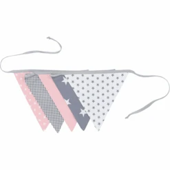 Ullenboom Gagliardetti A Catena 190 Cm (5 Pezzi) Grigio Rosa