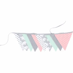 Ullenboom Gagliardetti A Catena 325 Cm (10 Gagliardetti) Grigio Menta Rosa