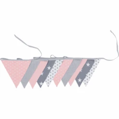 Ullenboom Gagliardetti A Catena 325 Cm (10 Gagliardetti) Grigio Rosa -Negozio Di Mobili Per Camerette ullenboom gagliardetti a catena 325 cm 10 gagliardetti grigio rosa a266676 2