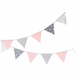 Ullenboom Gagliardetti A Catena 325 Cm (10 Gagliardetti) Grigio Rosa -Negozio Di Mobili Per Camerette ullenboom gagliardetti a catena 325 cm 10 gagliardetti grigio rosa a266676 3