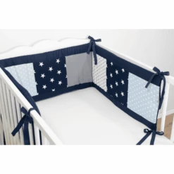 Ullenboom Struttura Protezione Per Culla 140x70 Cm Blu Azzurro Grigio (area Testa 210 Cm) -Negozio Di Mobili Per Camerette ullenboom struttura protezione per culla 140x70 cm blu azzurro grigio area testa 210 cm a268294 1